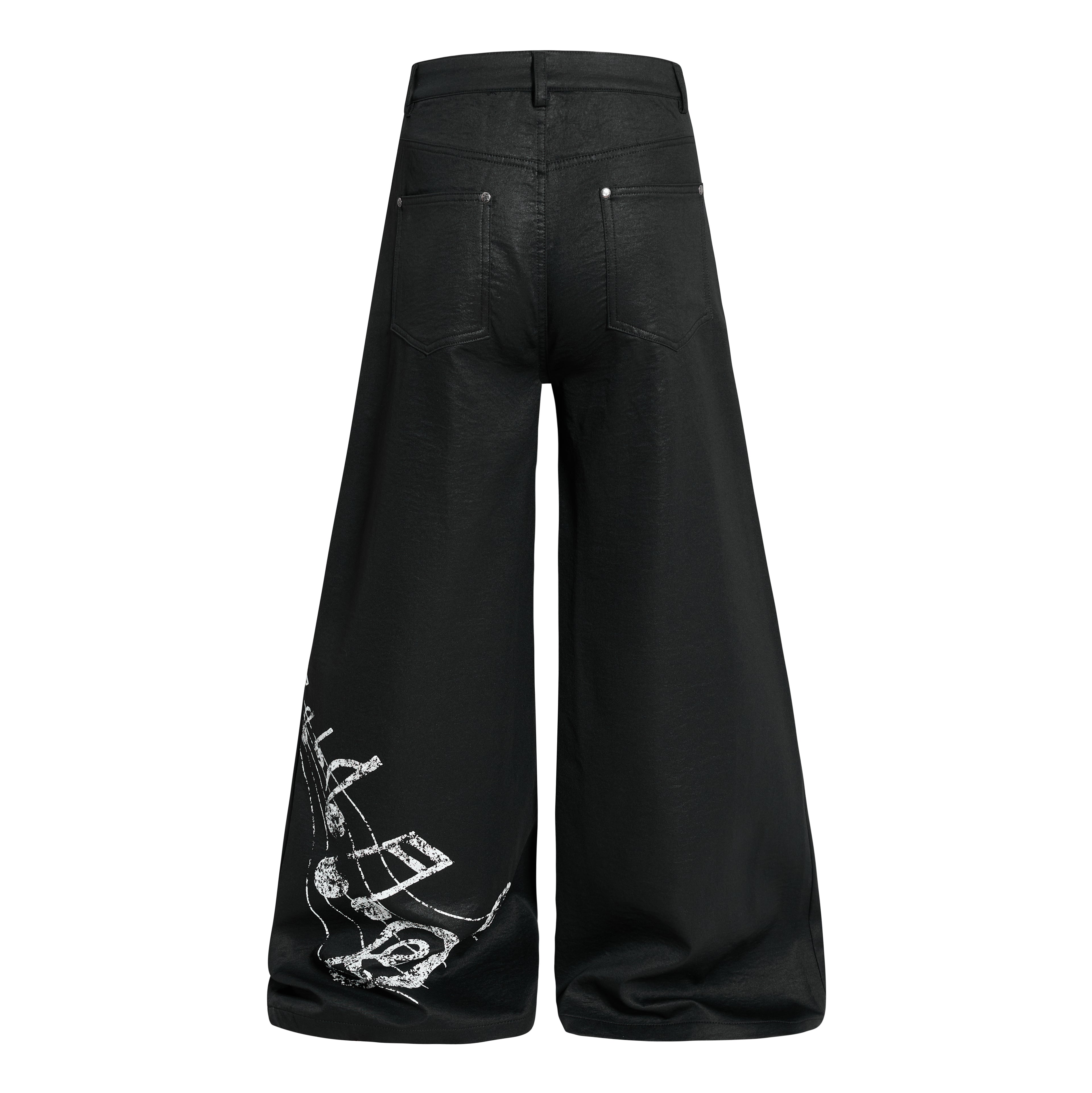 DONOTLOGO Heavy Studded Wide-Leg Denim | Unisex Y2K Punk Rock Rivet Jeans | Vintage Black High Street Oversized Trousers