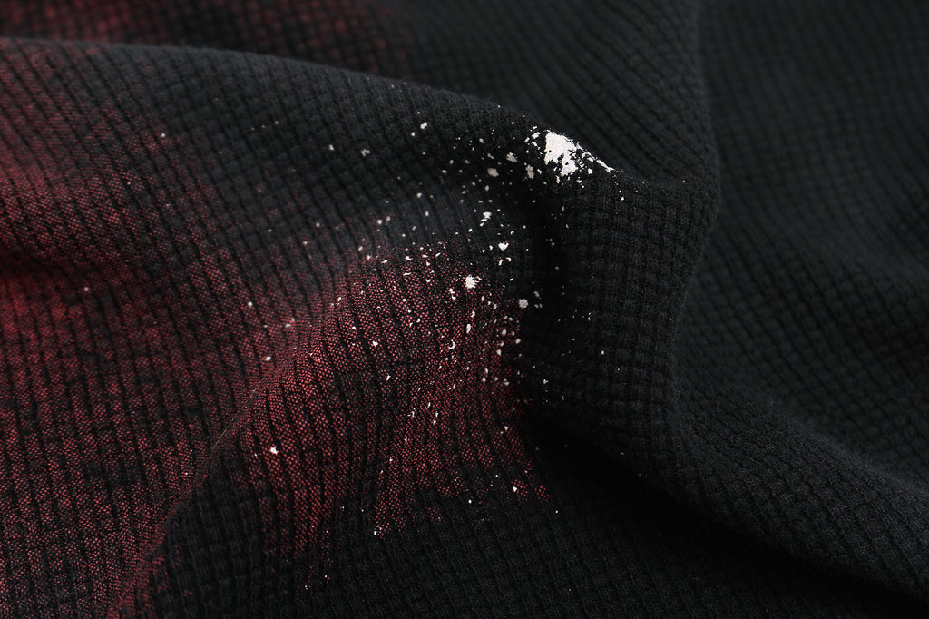 DONOTLOGO Urban Streetwear Collection | Unisex Relaxed Silhouette Tee | Bold Dark Motif & Soft Waffle Knit Fabric