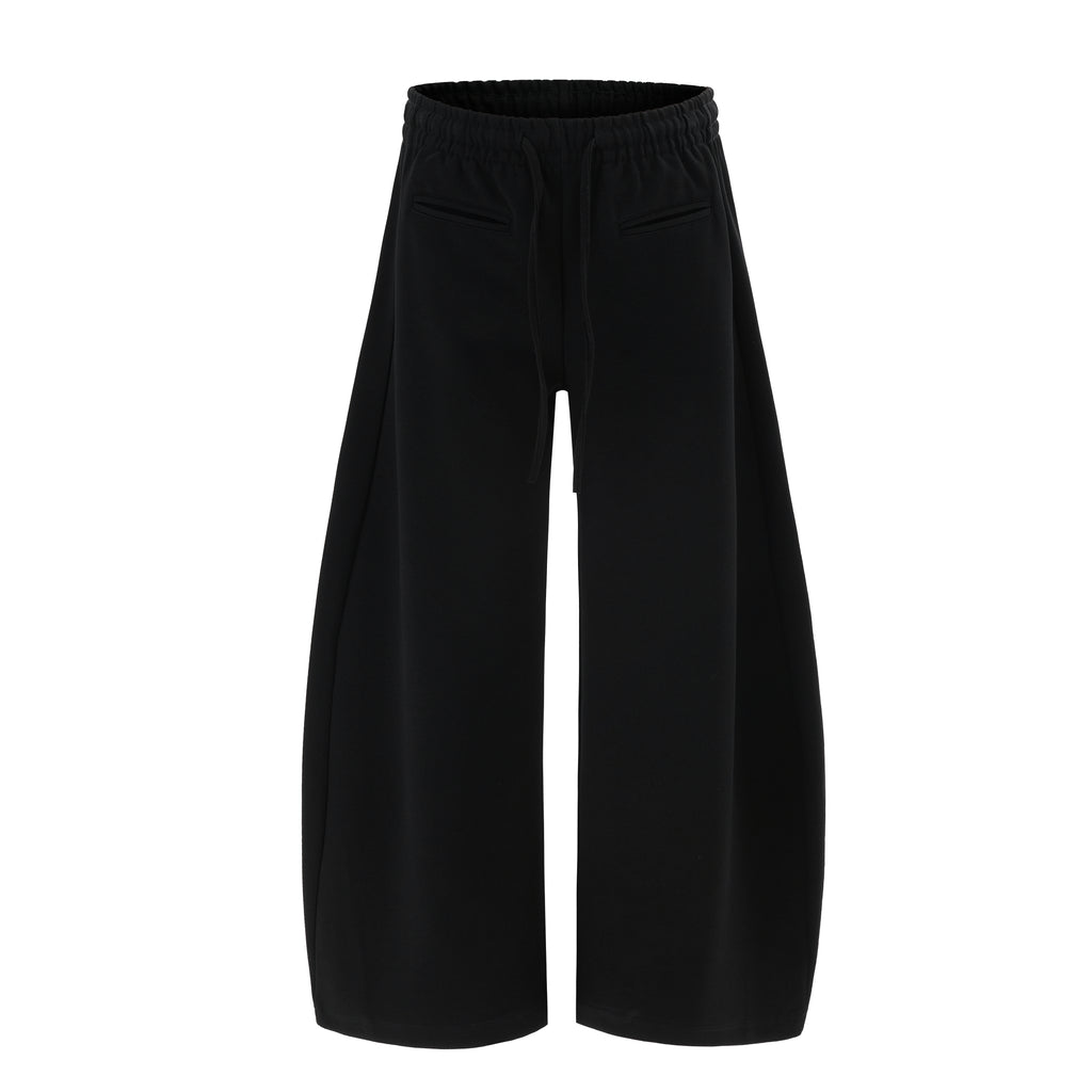 DONOTLOGO Relaxed Fit Wide Leg Sweatpants - Unisex Drawstring Lounge Joggers - Minimalist Streetwear Casual Pants