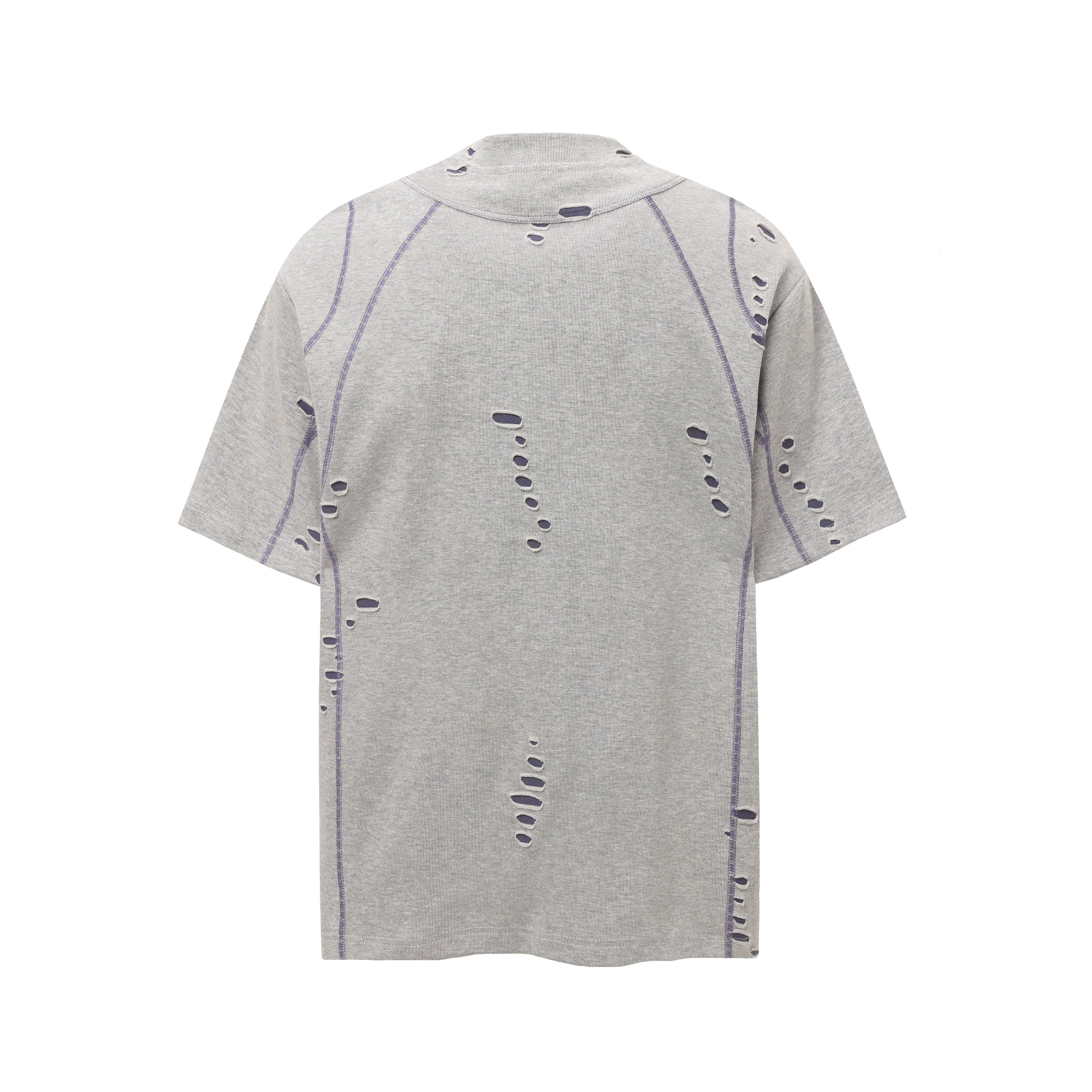 DONOTLOGO Urban Decay Collection | Unisex Relaxed Fit Tee | Bold Ripped Motif & Contrast Seam Detail with Soft Cotton Fabric