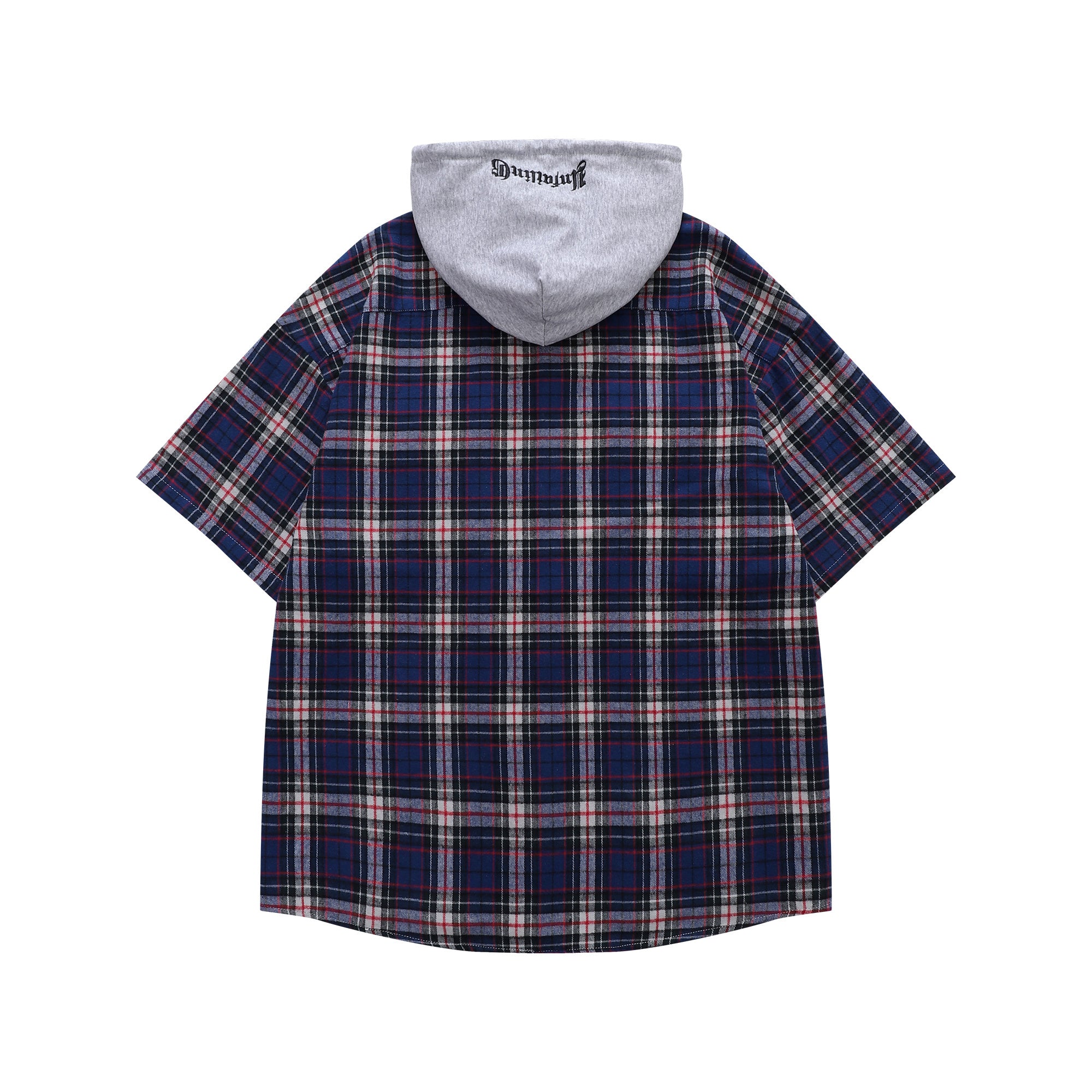 Unisex Checkered Patchwork Hoodie