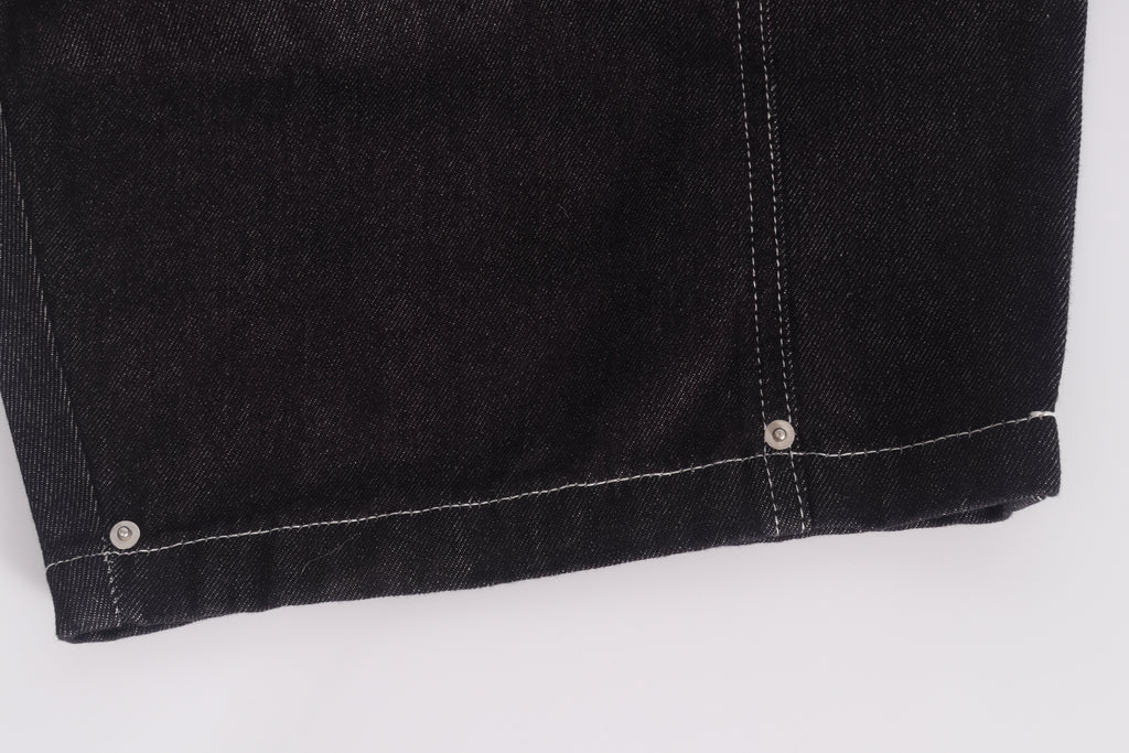 DONOTLOGO Gothic Streetwear Aesthetic | Unisex Oversized Baggy Jeans | Raw Denim with Double Belt Loops, Vine Embroidery & Structural Seams