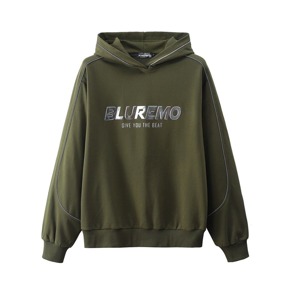 Unisex Original Hoodie – Reflective Lettering with Metal Buckles