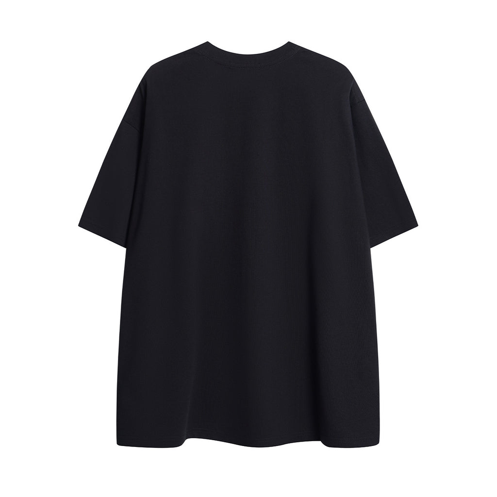 Unisex High-Street Streetwear Letter Graphic Crewneck T-Shirt