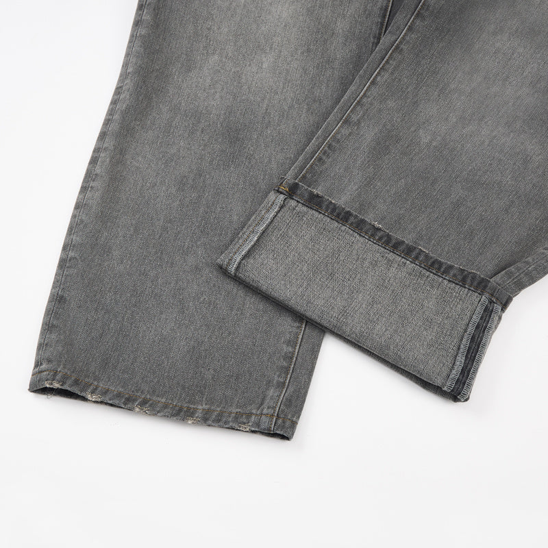 DONOTLOGO Urban Streetwear Collection | Unisex Relaxed Denim Trousers | Bold Ombre Wash Detail & High-Rise Silhouette with Premium Cotton Blend
