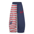 DONOTLOGO Urban Streetwear Collection | Unisex Relaxed Fit Sweatpants | Bold American Flag Motif & Star Pattern with Soft Cotton Blend Fabric
