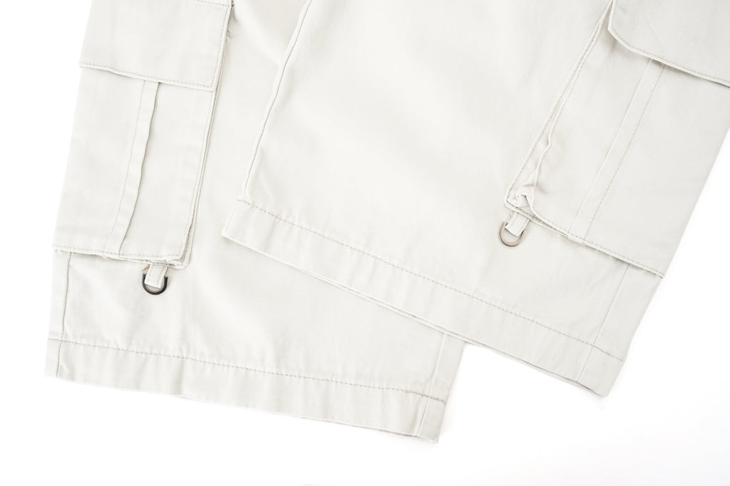 DONOTLOGO Retro Double Waistband Baggy Cargo Jorts | Unisex Y2K Wide Leg Cropped Pants | High Street Summer Bottoms