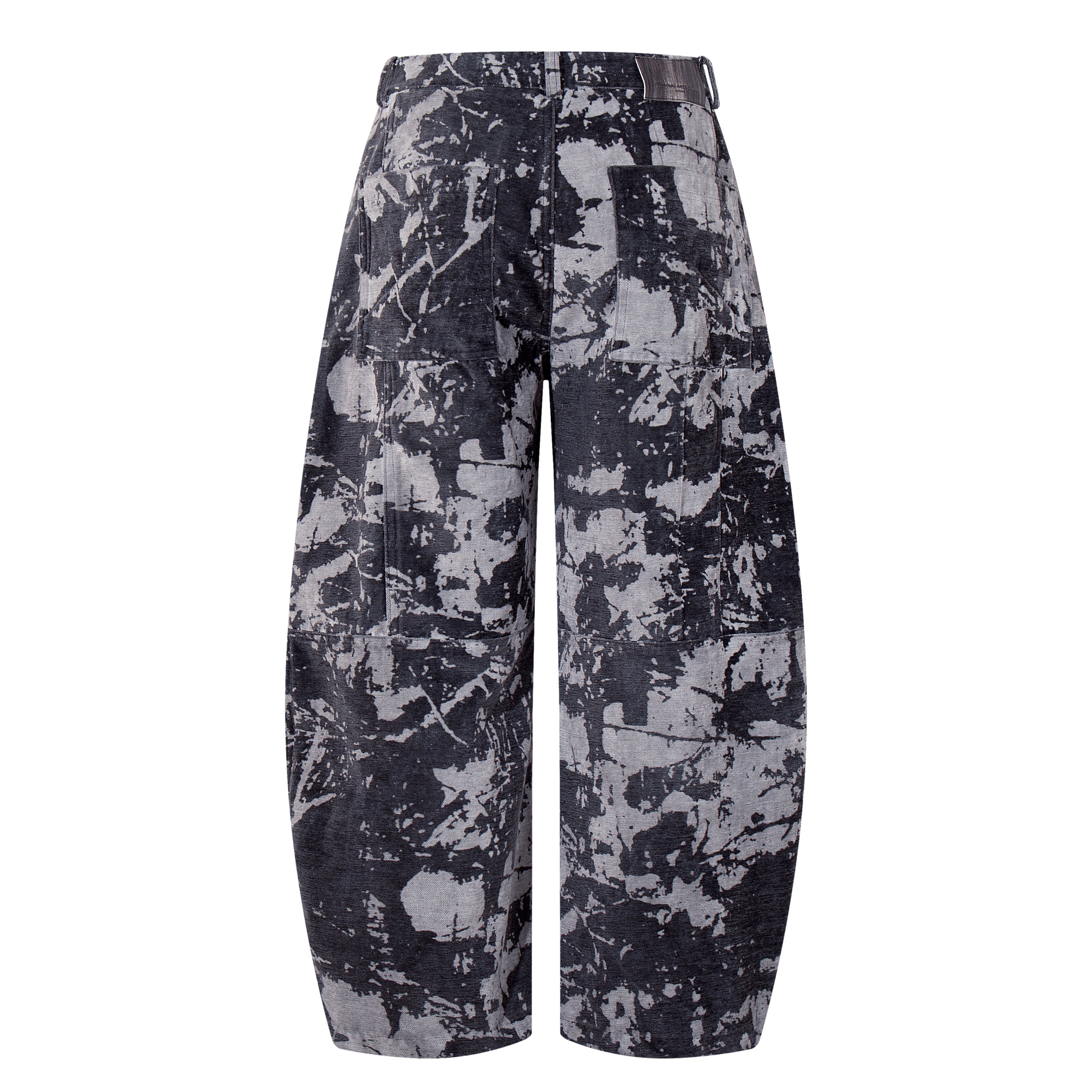 Unisex Edgy Streetwear Tie-Dye Designed Denim Jeans