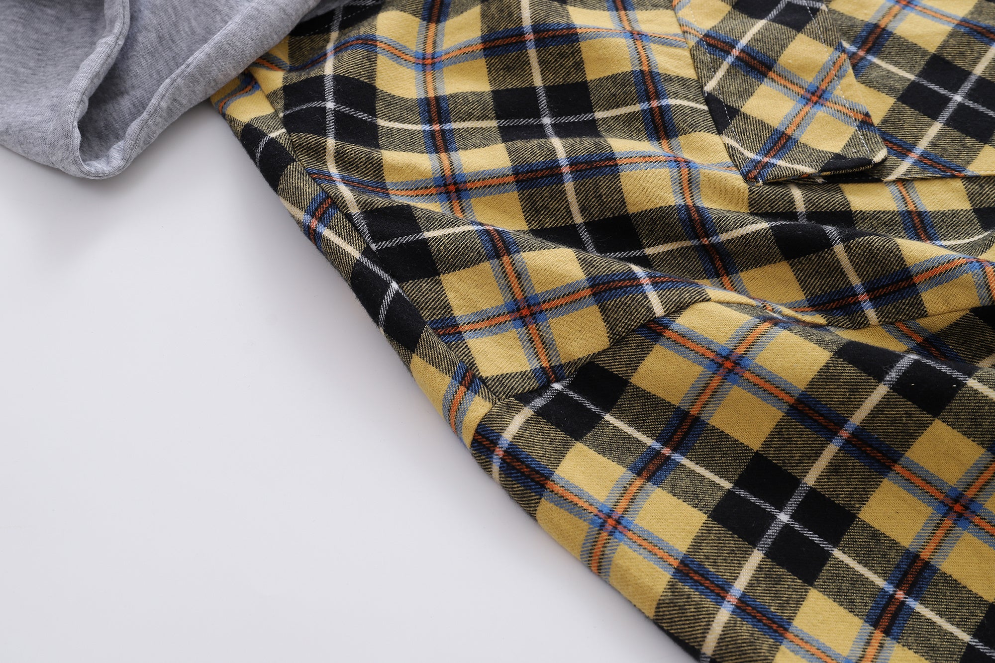 Unisex Checkered Patchwork Hoodie