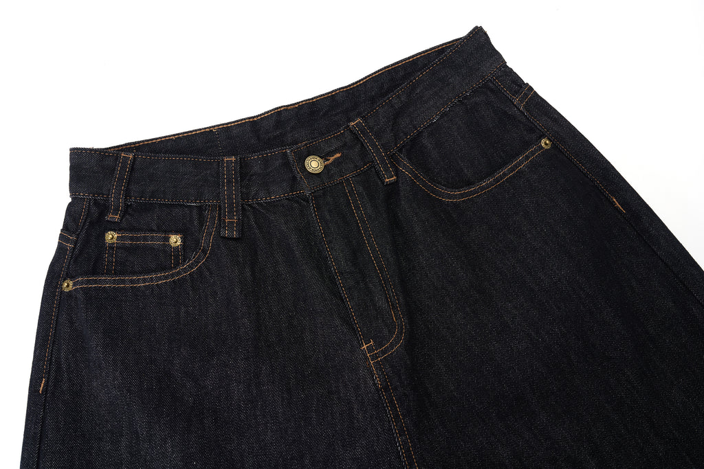 DONOTLOGO Heavyweight Raw Denim Baggy Jorts | Unisex Y2K Wide Leg Denim Shorts | Retro High Street Summer Bottoms