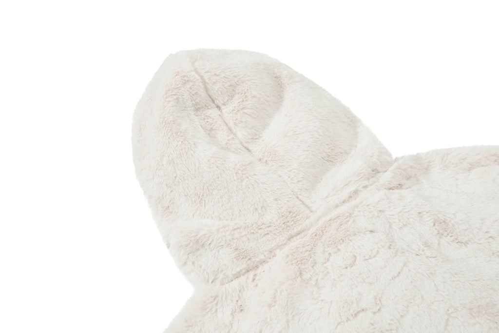 DONOTLOGO Y2K Sweet Aesthetic | Unisex Oversized Faux Fur Hoodie | Tie-Accent & Cozy Texture with Bold Silhouette