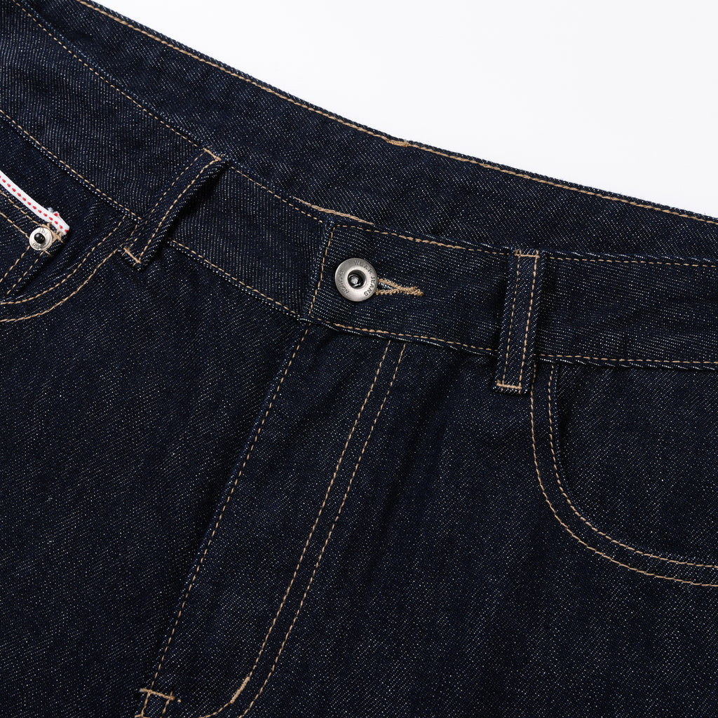 DONOTLOGO Retro Black Raw Denim Shorts | Unisex Y2K Wide Leg Trousers with Minimalist Design | High Street Relaxed Fit Bottoms