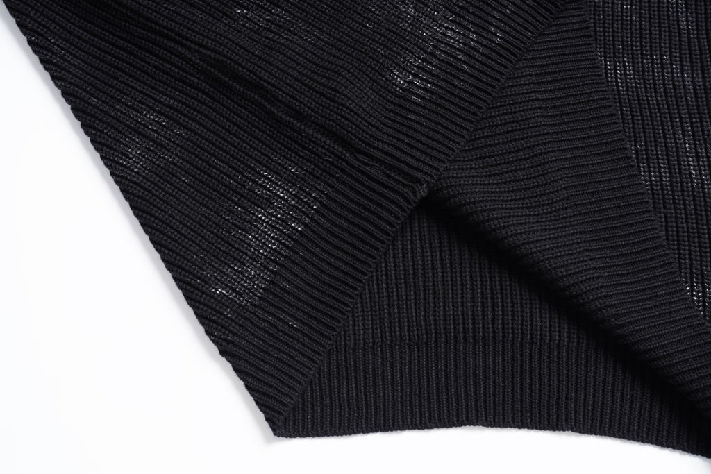 Unisex Vintage Tie-Dye Distressed Knit Letter Sweater