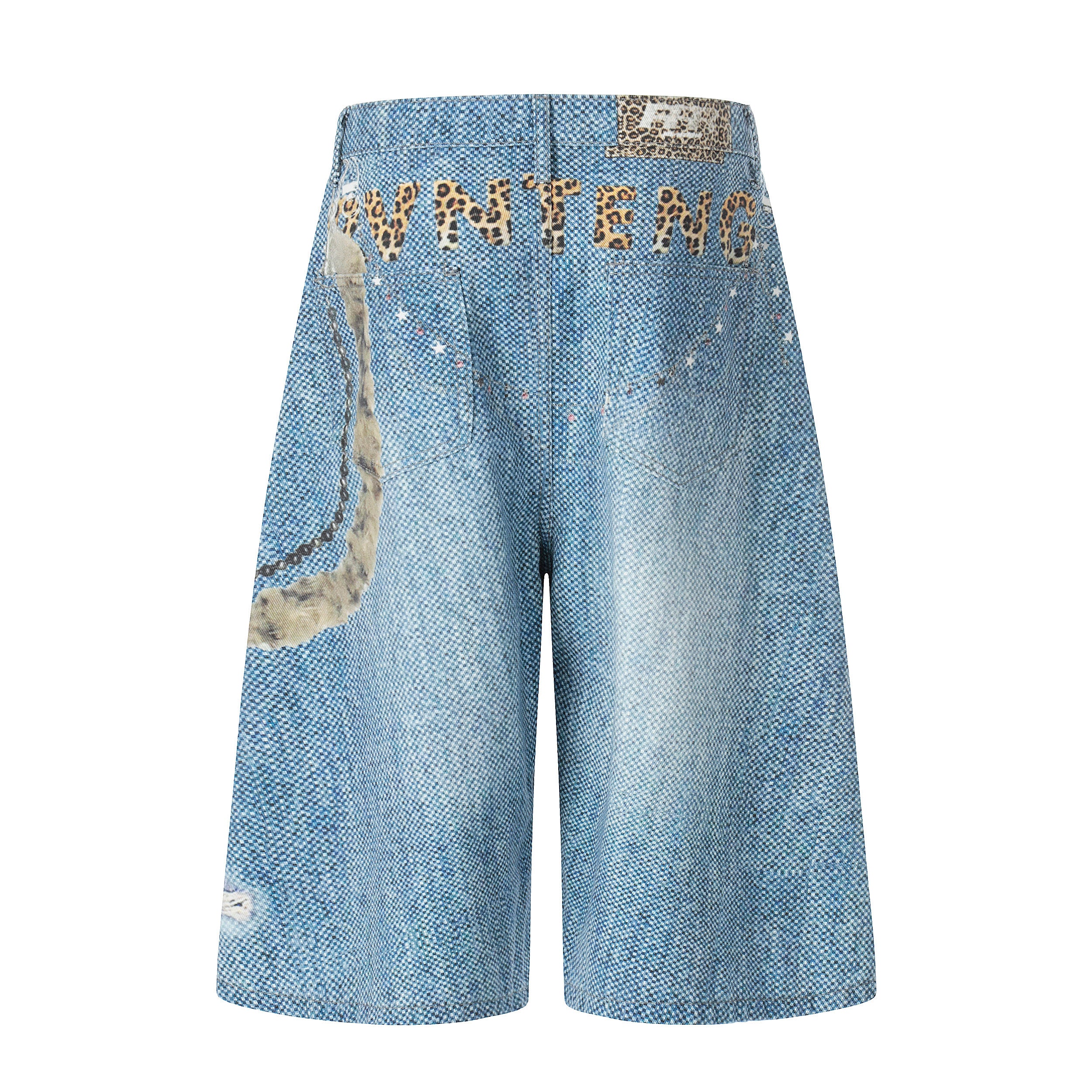 Unisex 3D Printed Straight-Leg Wide-Leg Pants