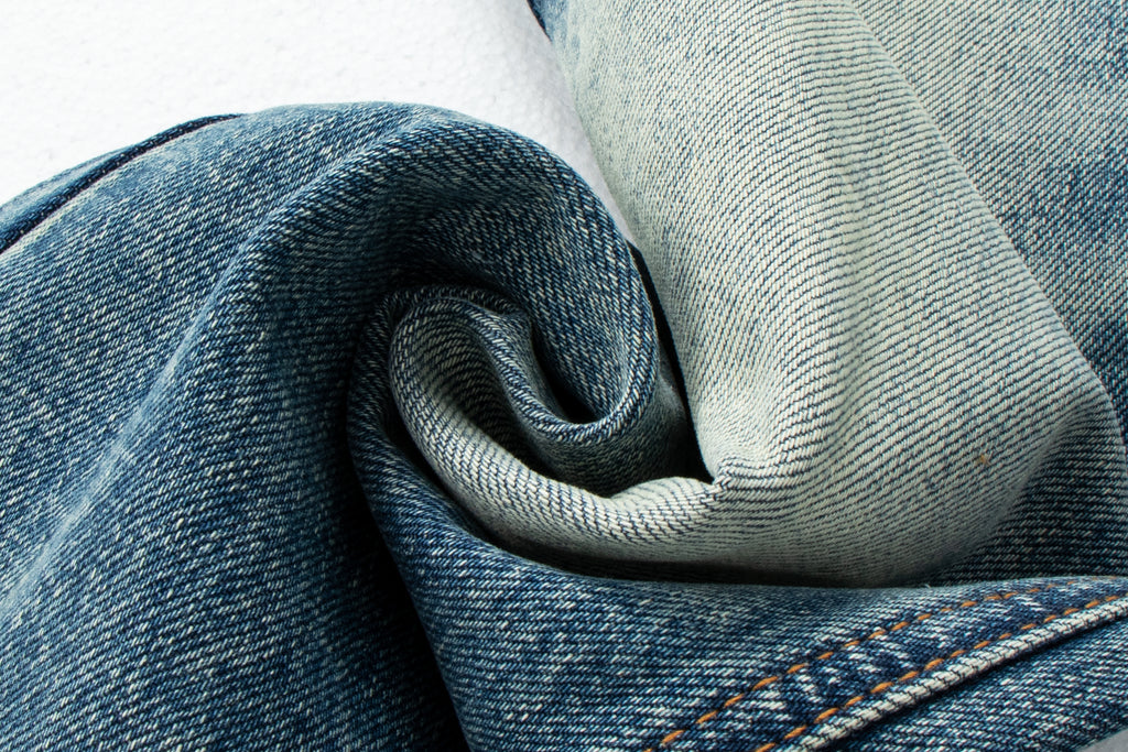 Vintage Distressed Straight-Leg Denim Jeans