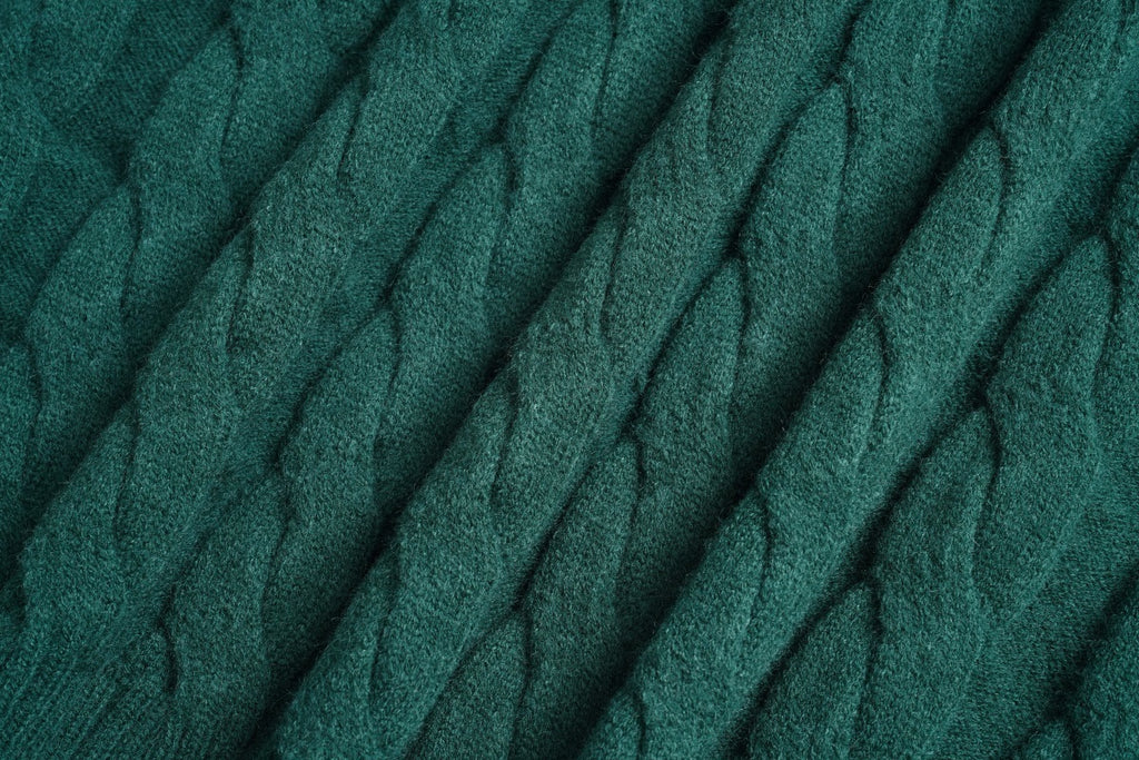 Unisex College-Style Half-Zip Cable Knit Sweater with Color-Block Lines and Stand Collar