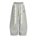 DONOTLOGO Urban Streetwear Collection | Unisex Relaxed Silhouette Sweatpants | Bold Faux Fur Motif & Soft Cotton Knit Fabric