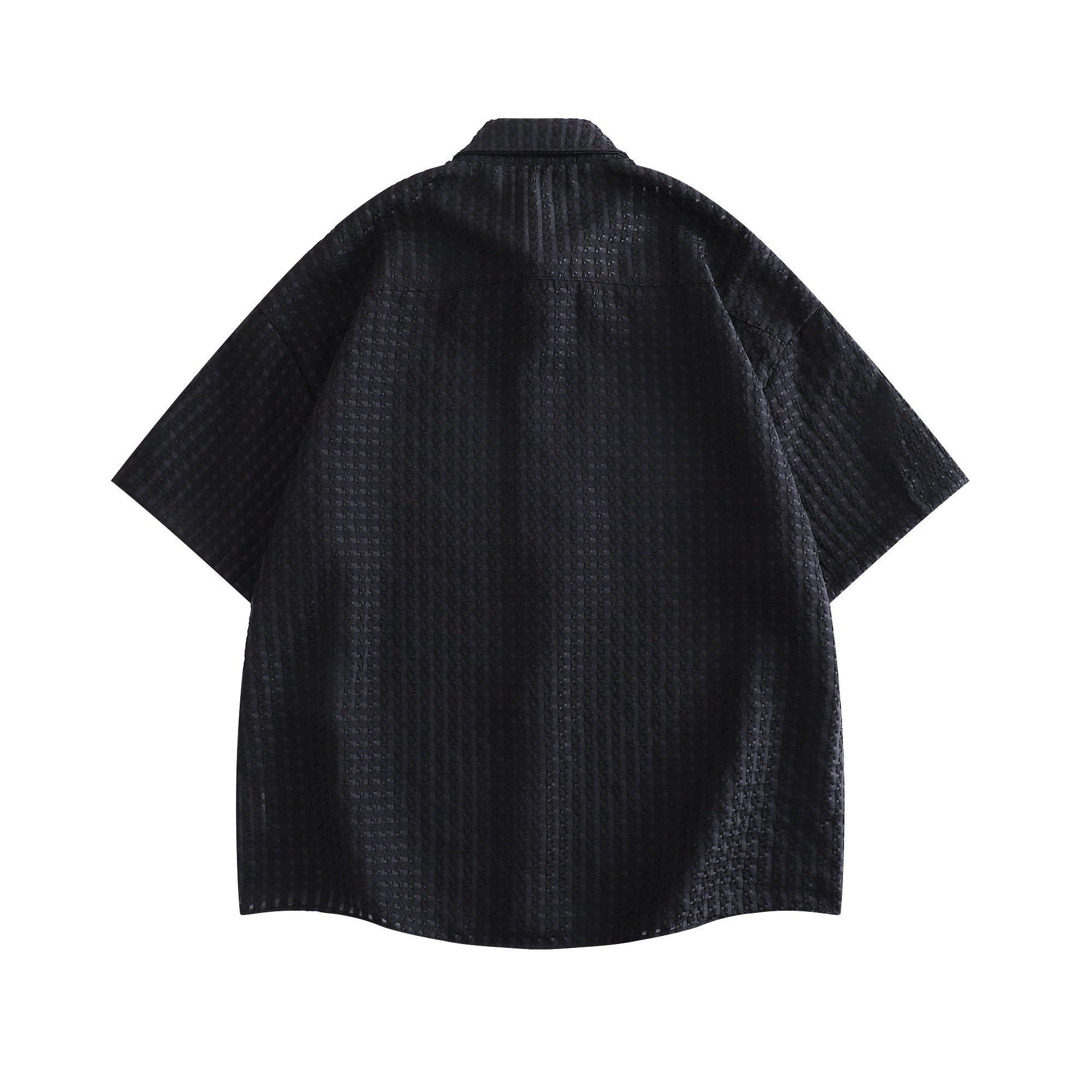 DONOTLOGO Waffle Knit Shirt | Star Embroidery, Relaxed Fit | Breathable Short Sleeve | Perfect for Summer Layering