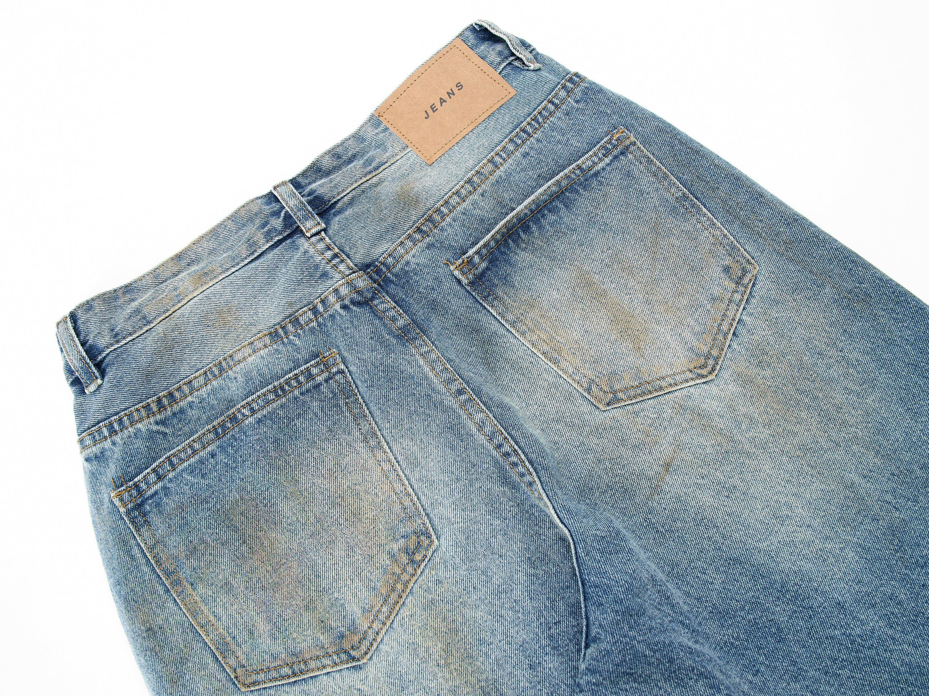 DONOTLOGO Oversized Distressed Denim Jeans - Unisex Baggy Trousers with Ripped Knees & Whisker Effect - Edgy Streetwear Bottom with Wide Leg Silhouette