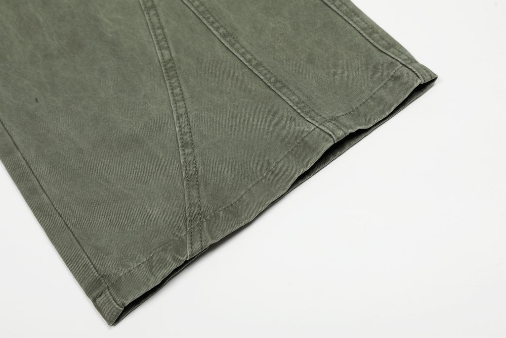 DONOTLOGO Urban Streetwear Collection | Unisex Relaxed Silhouette Cargo Pants | Bold Rainbow & Puppy Motif & Soft Denim Fabric