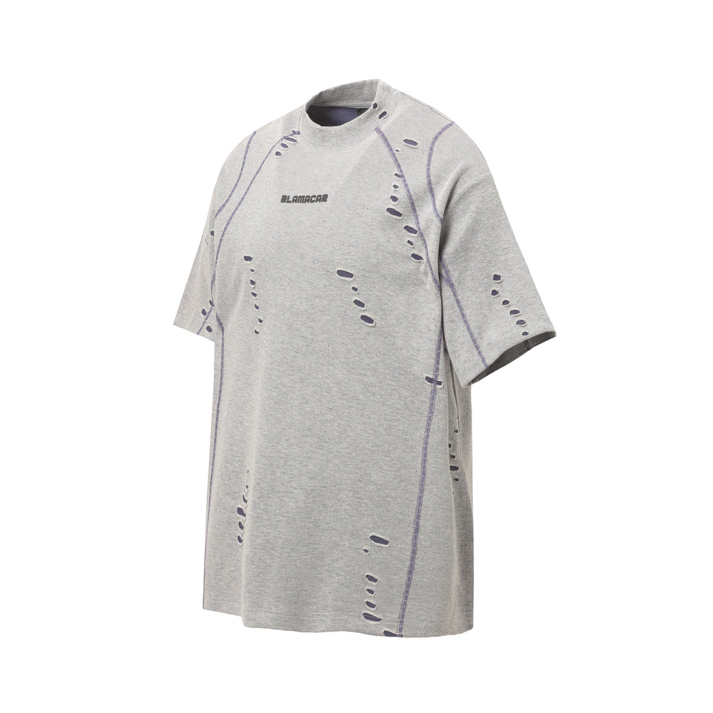 DONOTLOGO Urban Decay Collection | Unisex Relaxed Fit Tee | Bold Ripped Motif & Contrast Seam Detail with Soft Cotton Fabric
