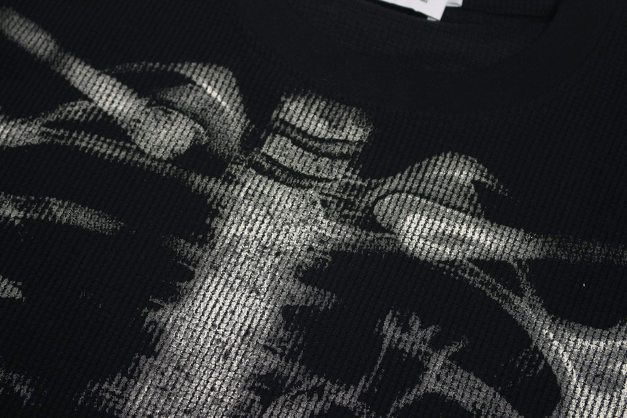DONOTLOGO Urban Streetwear Collection | Unisex Relaxed Silhouette Tee | Bold Ribcage Motif & Soft Waffle Knit Fabric