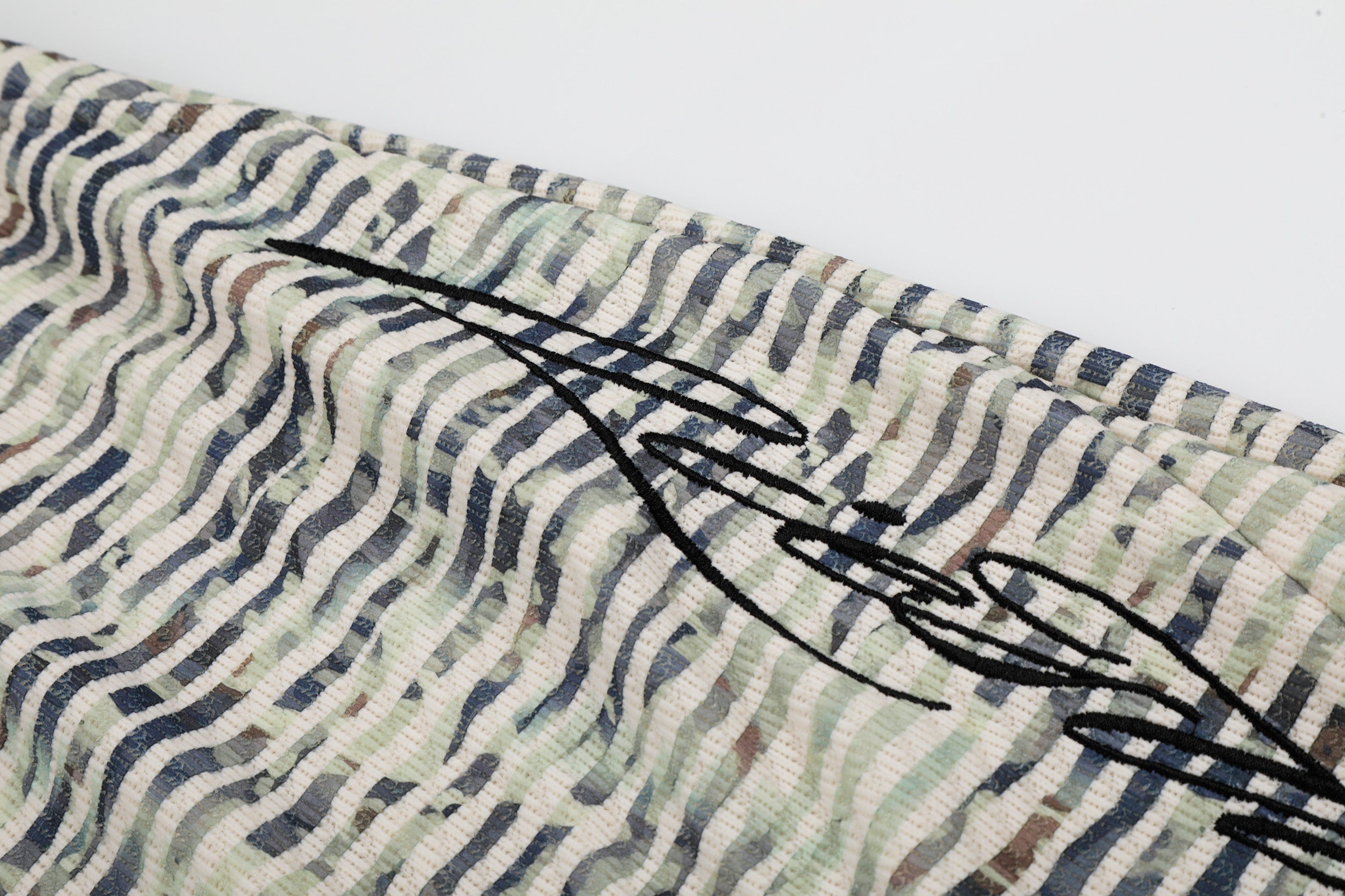 DONOTLOGO Urban Streetwear Collection | Unisex Relaxed Fit Sweatpants | Bold Horizontal Stripe & Embroidered Motif with Soft Cotton Blend Fabric