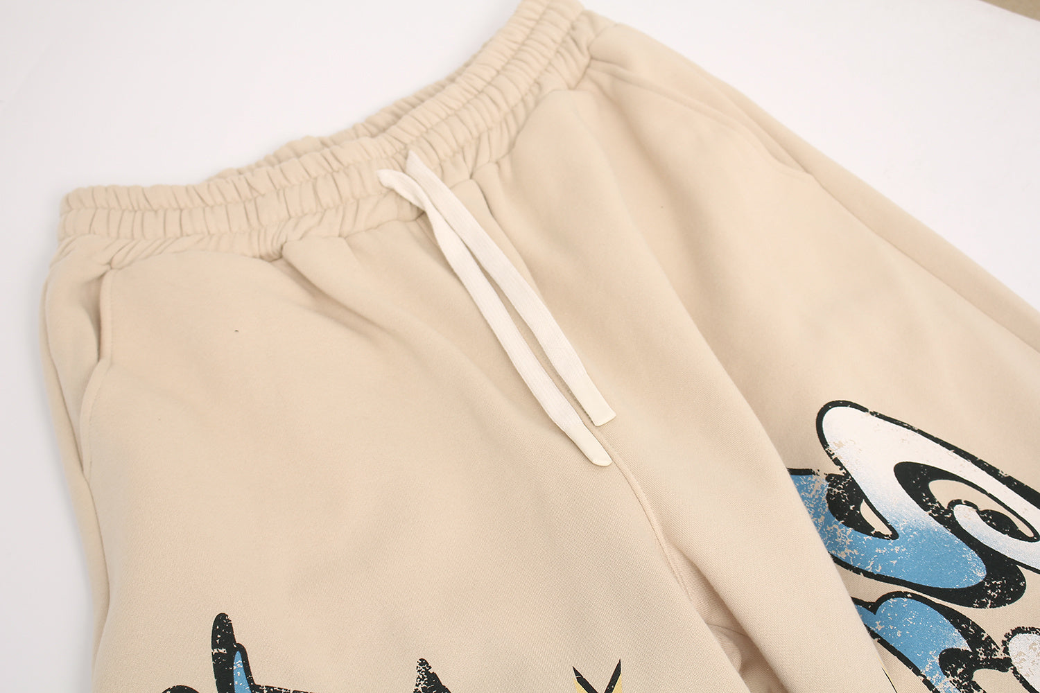 Unisex High-Waist Loose-Fit Fleece Sweatpants