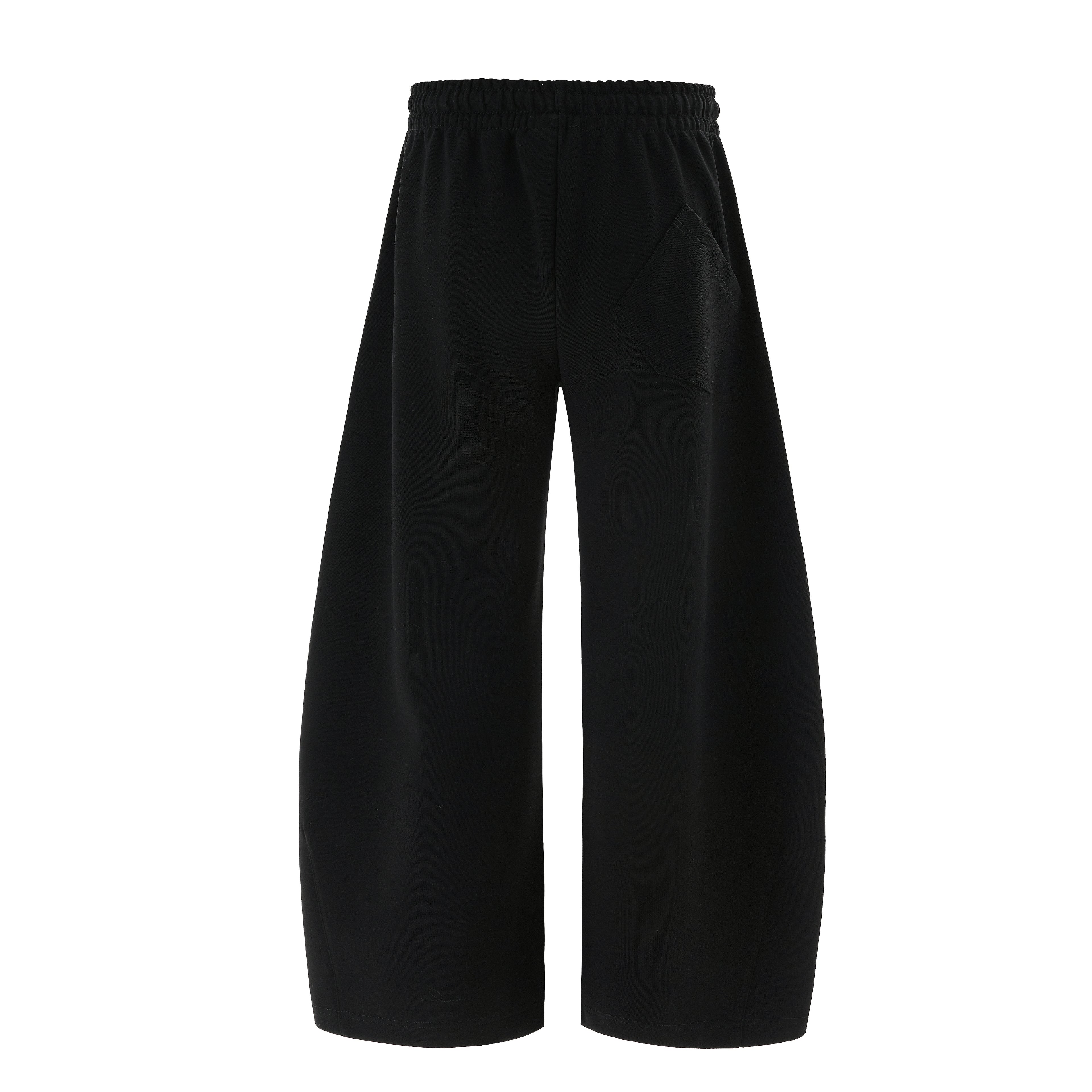 DONOTLOGO Relaxed Fit Wide Leg Sweatpants - Unisex Drawstring Lounge Joggers - Minimalist Streetwear Casual Pants