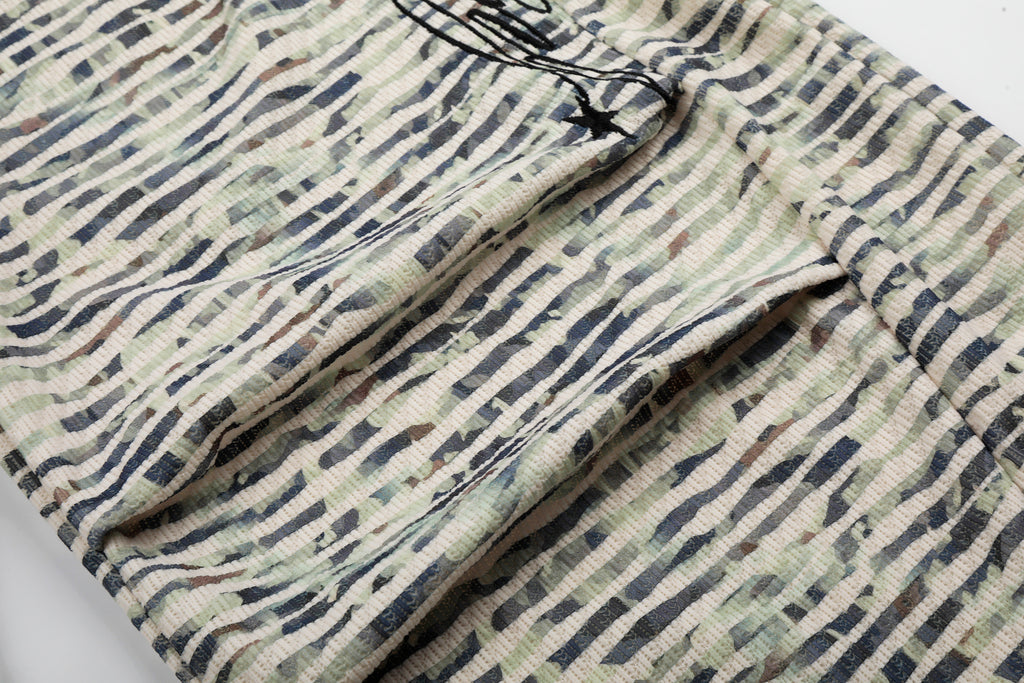 DONOTLOGO Urban Streetwear Collection | Unisex Relaxed Fit Sweatpants | Bold Horizontal Stripe & Embroidered Motif with Soft Cotton Blend Fabric