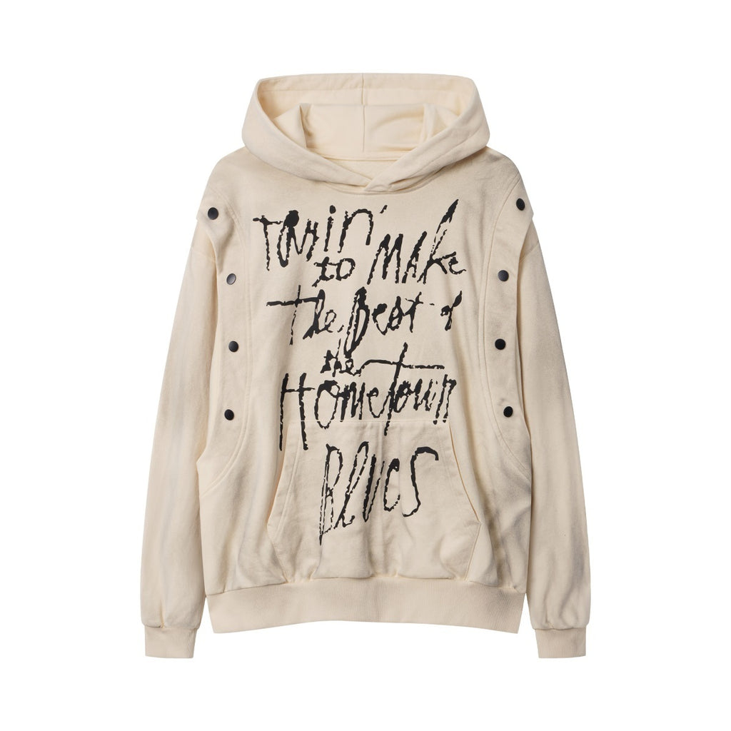 Unisex Hip-Hop High-Street Graffiti Hoodie