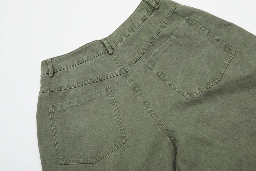 Unisex Multi-Pocket Floral Embroidered Cargo Pants