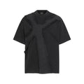 DONOTLOGO Wasteland Revival Collection | Unisex Relaxed Fit Deconstructed Tee | Bold Diagonal Raw Seaming & Faded Wash Finish with Heavyweight Cotton Fabric