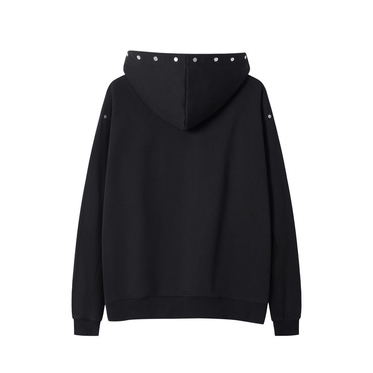 Unisex Streetwear Hip-Hop Letter Graphic Hoodie with Studs