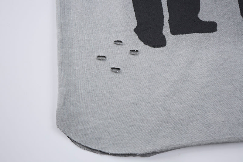 DONOTLOGO ROCK Graphic Distressed Tank Top | Washed, Oversized Sleeveless Tee for Men | Summer Must-Have