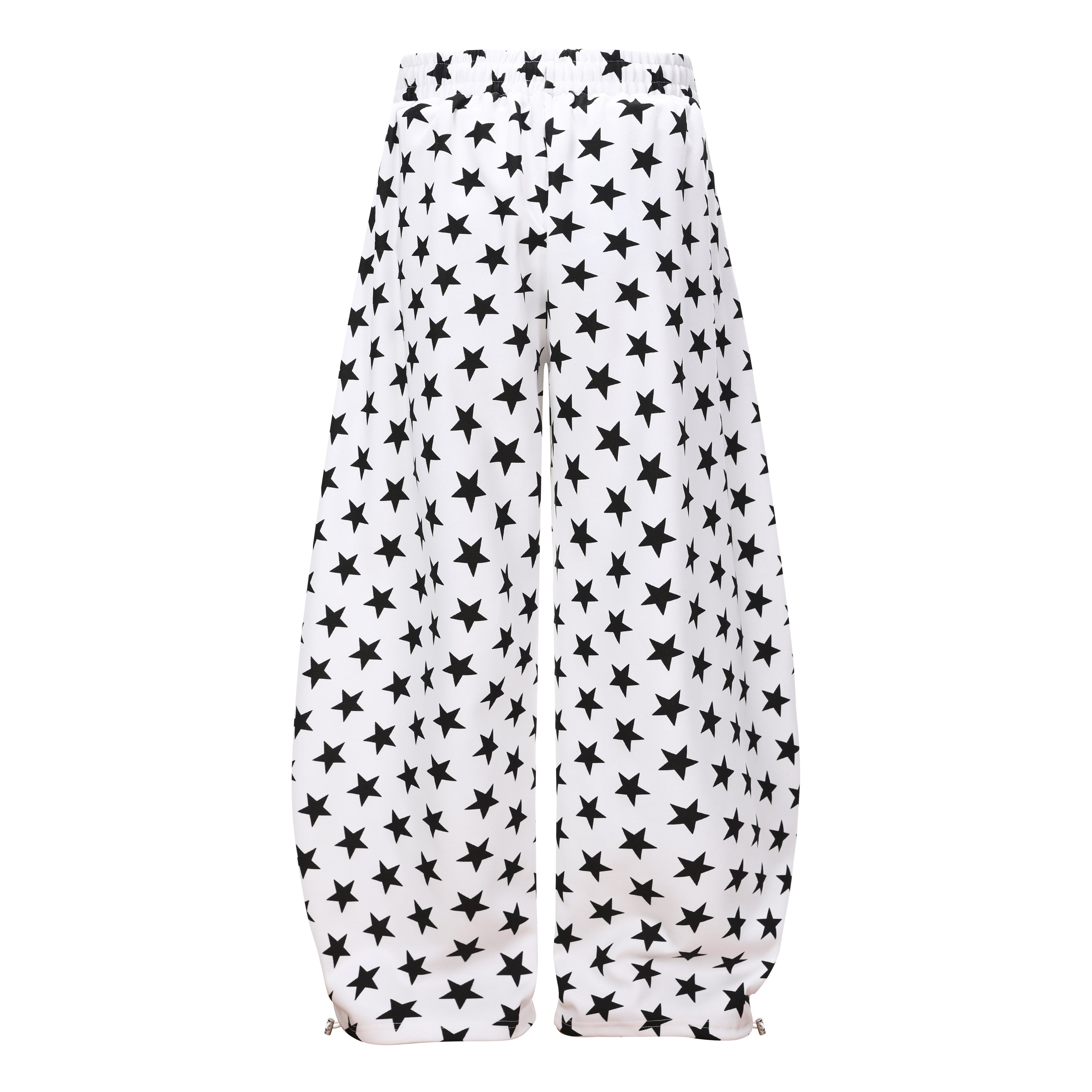 DONOTLOGO Urban Streetwear Collection | Unisex Curved Silhouette Trousers | Bold Star Motif & Soft Cotton Blend Fabric