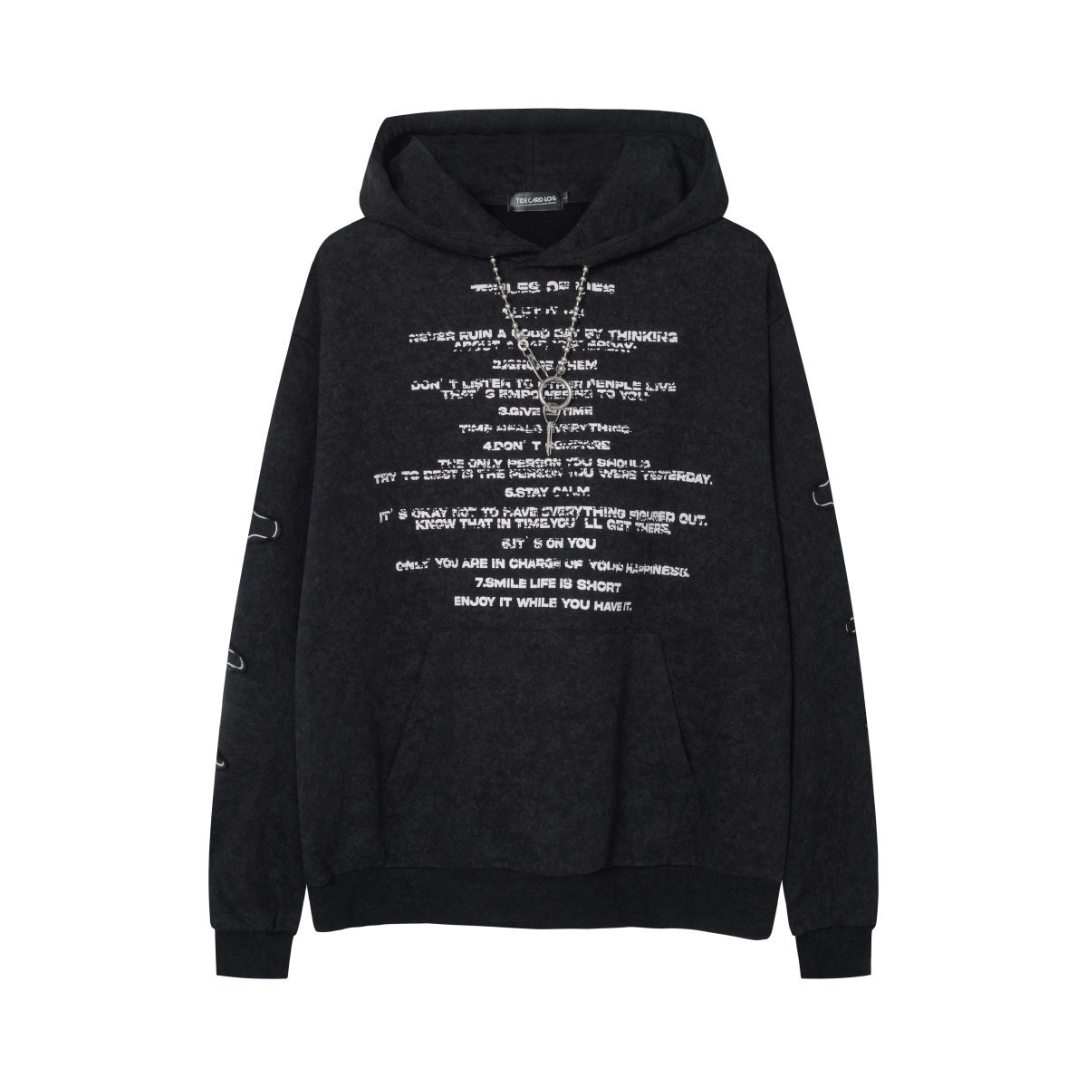 Unisex Retro Letter Graphic Hoodie