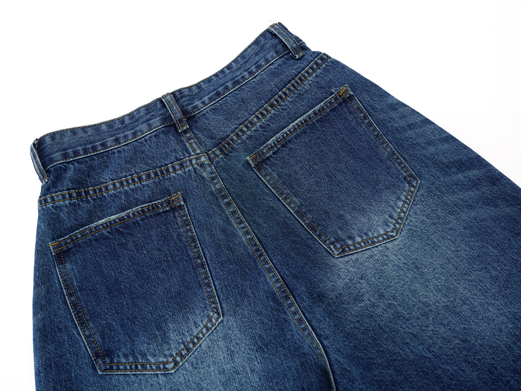 DONOTLOGO Heavy Acid Wash Baggy Jorts | Unisex Y2K Wide Leg Denim Shorts | Retro High Street Summer Bottoms