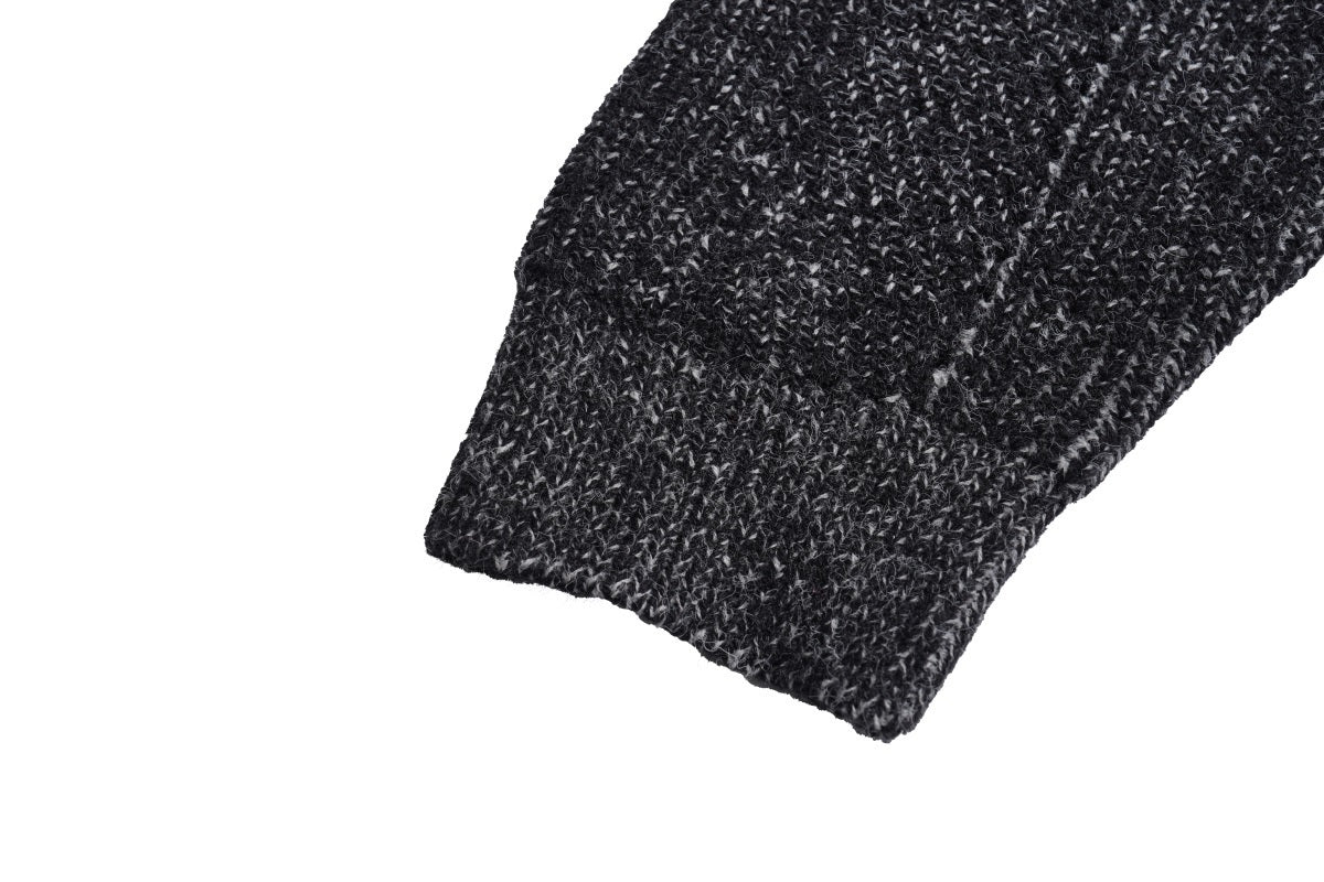 Unisex Loose-Fit Textured Knit Sweater with Studded Geometric Pattern