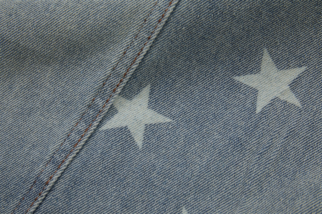 DONOTLOGO Urban Streetwear Collection | Unisex Relaxed Silhouette Jeans | Bold Star Motif & Soft Denim Fabric