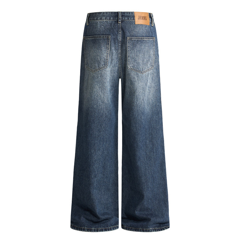 DONOTLOGO Urban Streetwear Collection | Unisex Relaxed Denim Trousers | Bold Ombre Wash Detail & High-Rise Silhouette with Premium Cotton Blend