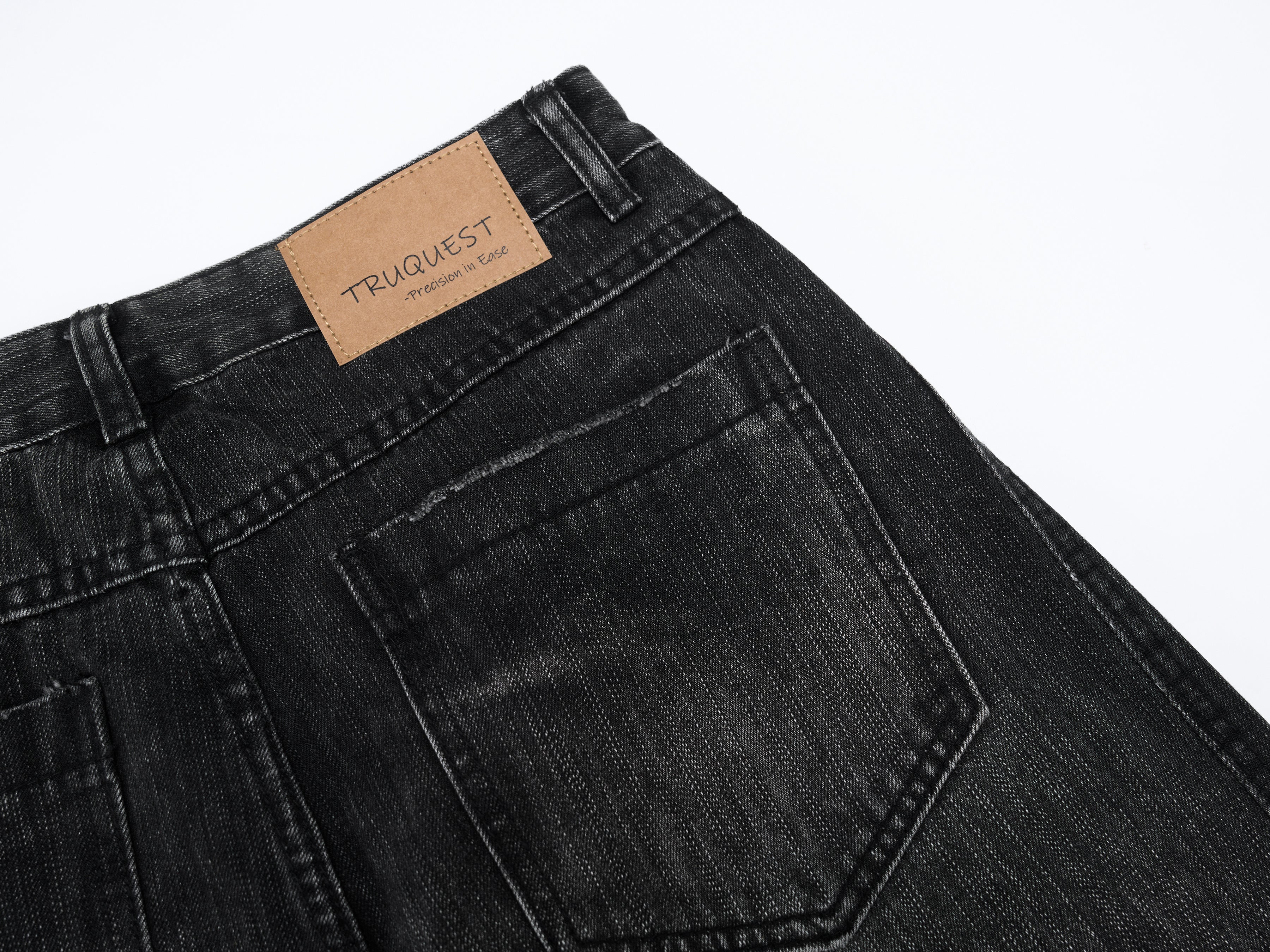DONOTLOGO Oversized Black Acid Wash Denim Jeans - Unisex Baggy Trousers with Distressed Whisker Effect - Edgy Streetwear Bottom with Wide Leg Silhouette & Raw Hem