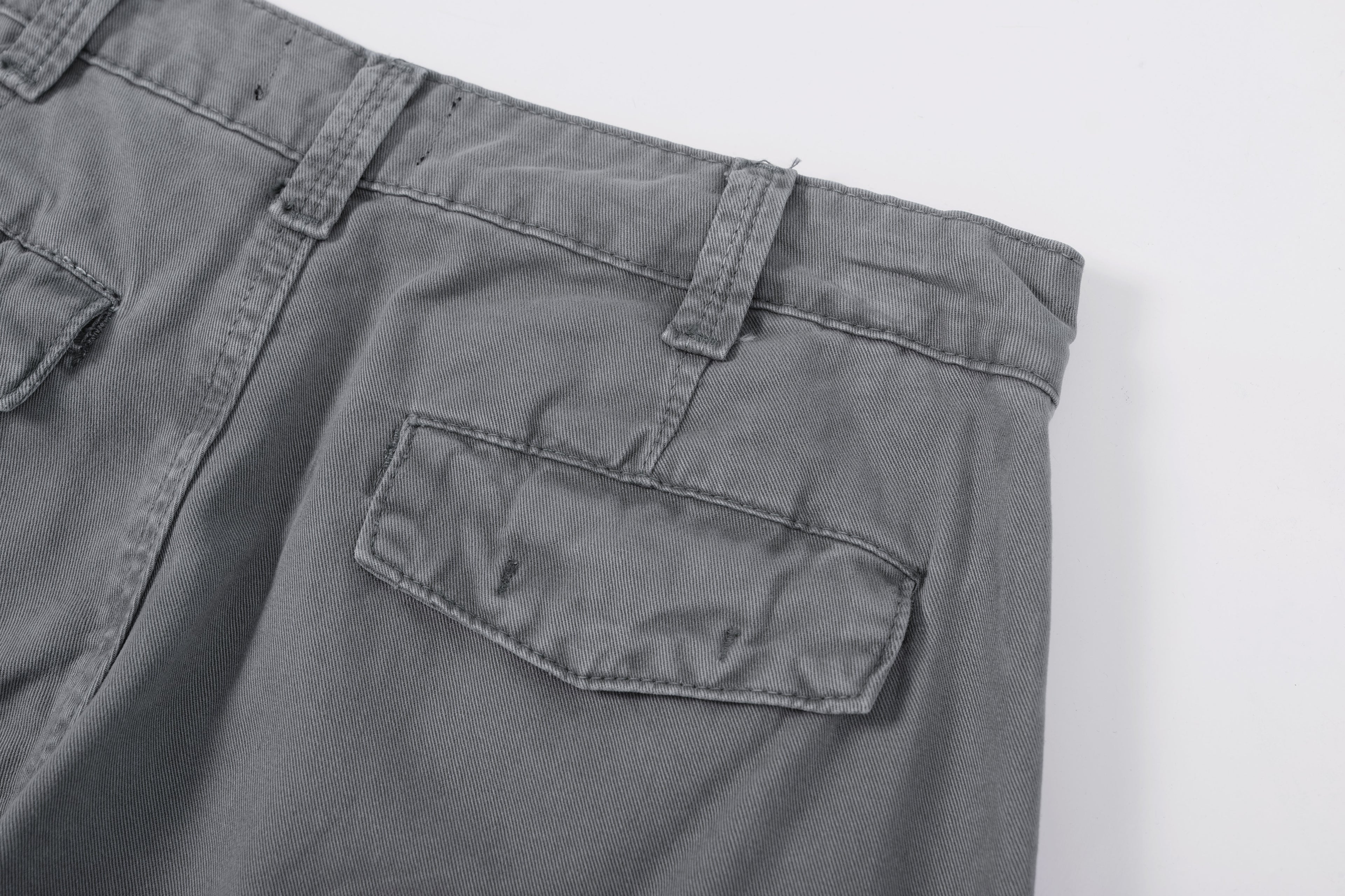 Unisex Distressed Loose-Fit Pants