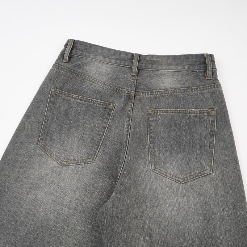 DONOTLOGO Urban Streetwear Collection | Unisex Relaxed Denim Trousers | Bold Ombre Wash Detail & High-Rise Silhouette with Premium Cotton Blend