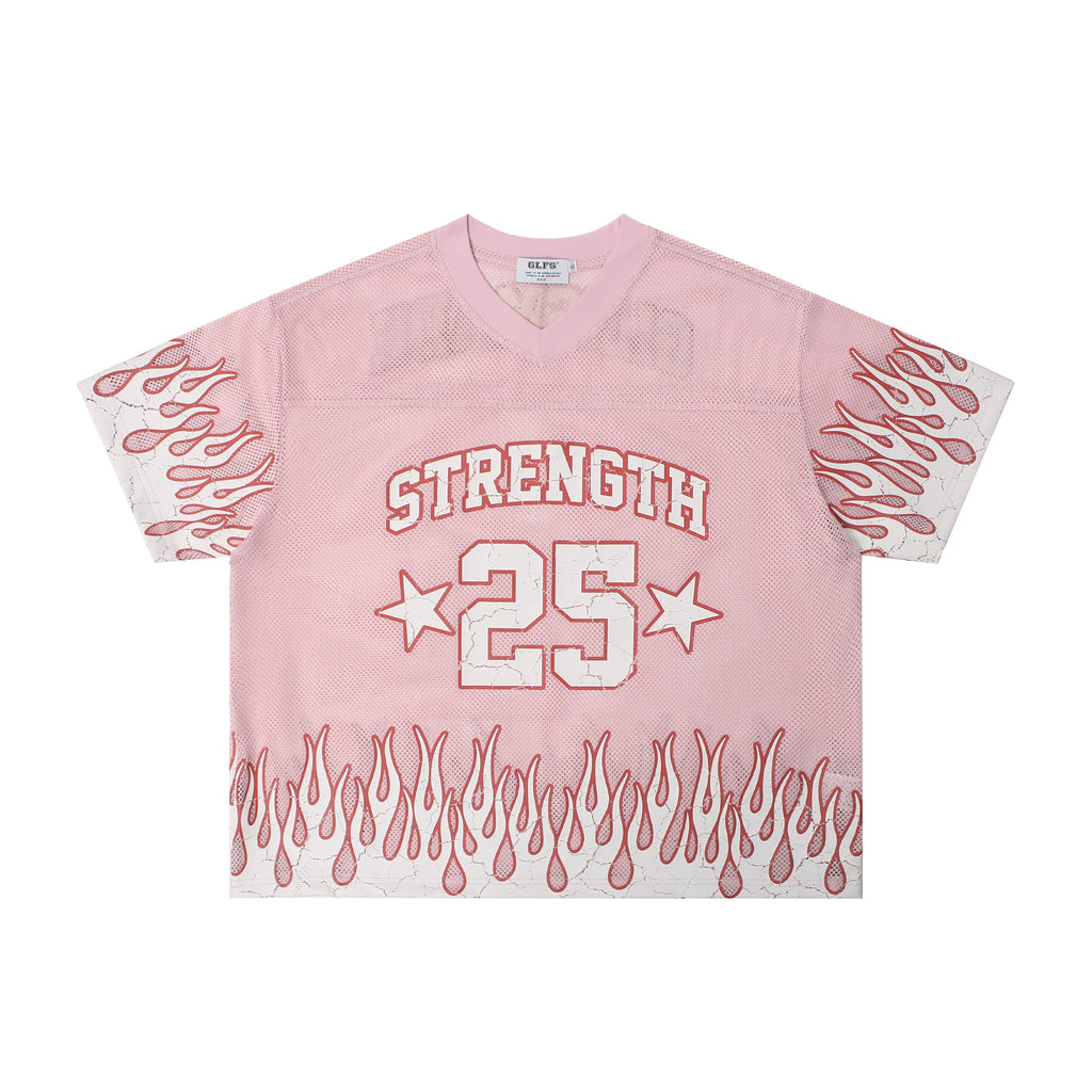 Unisex Flame-Pattern Breathable Tee