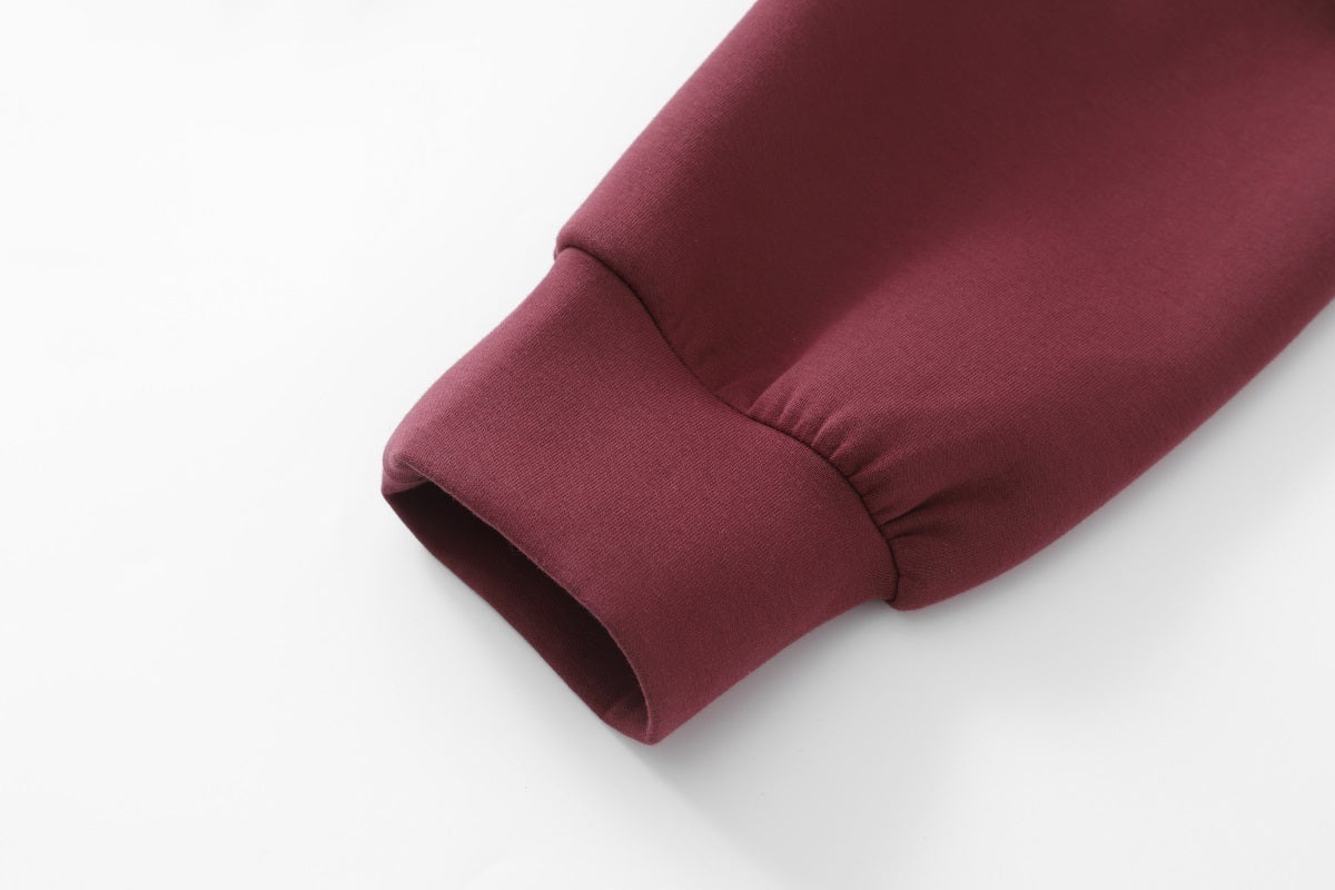 Unisex Streetwear Solid Crewneck Long-Sleeve Sweatshirt