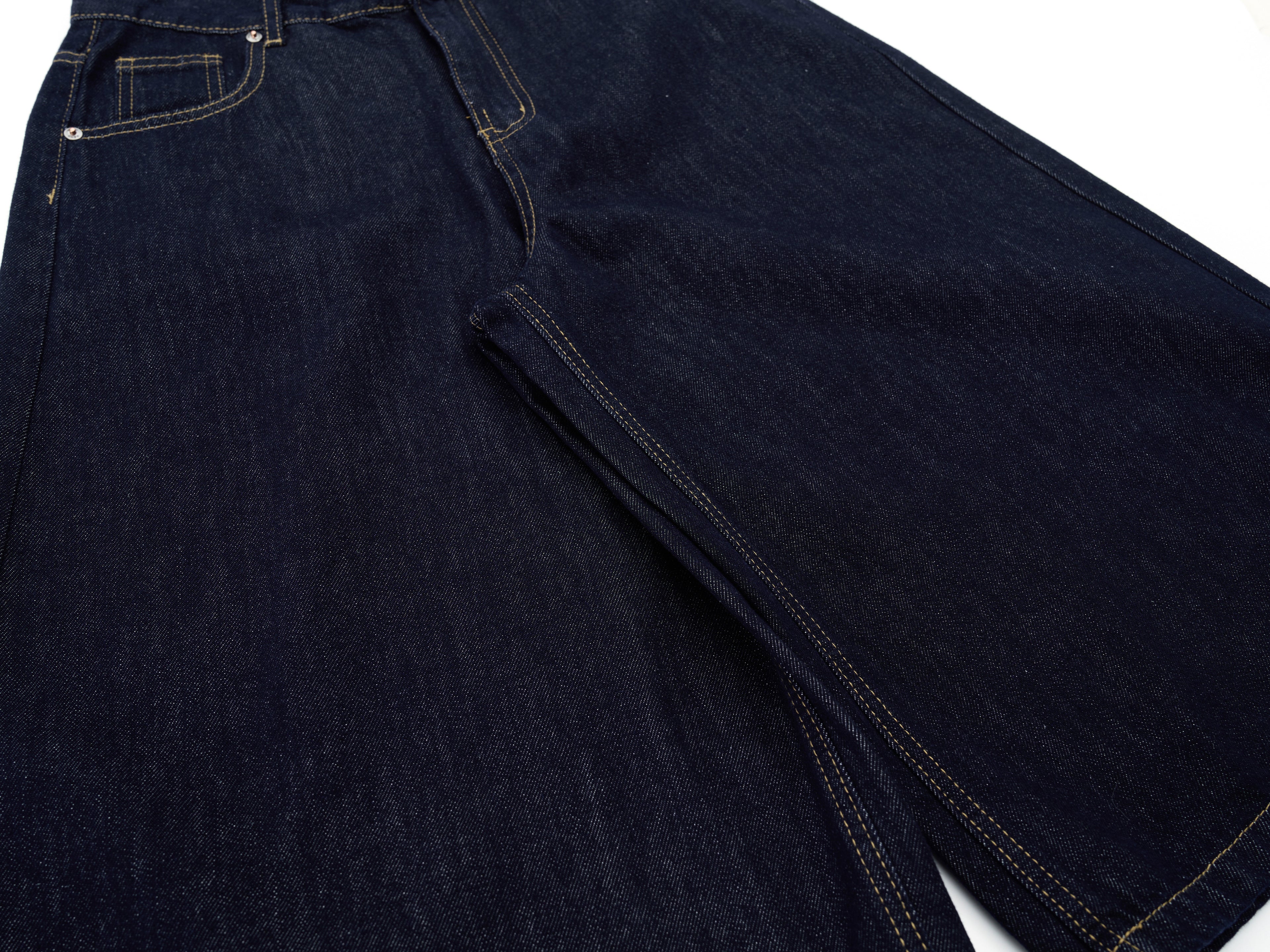 DONOTLOGO Heavyweight Raw Denim Baggy Jorts | Unisex Y2K Wide Leg Denim Shorts | Retro High Street Summer Bottoms