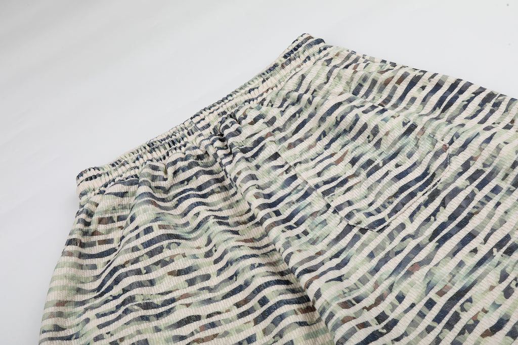 DONOTLOGO Urban Streetwear Collection | Unisex Relaxed Fit Sweatpants | Bold Horizontal Stripe & Embroidered Motif with Soft Cotton Blend Fabric