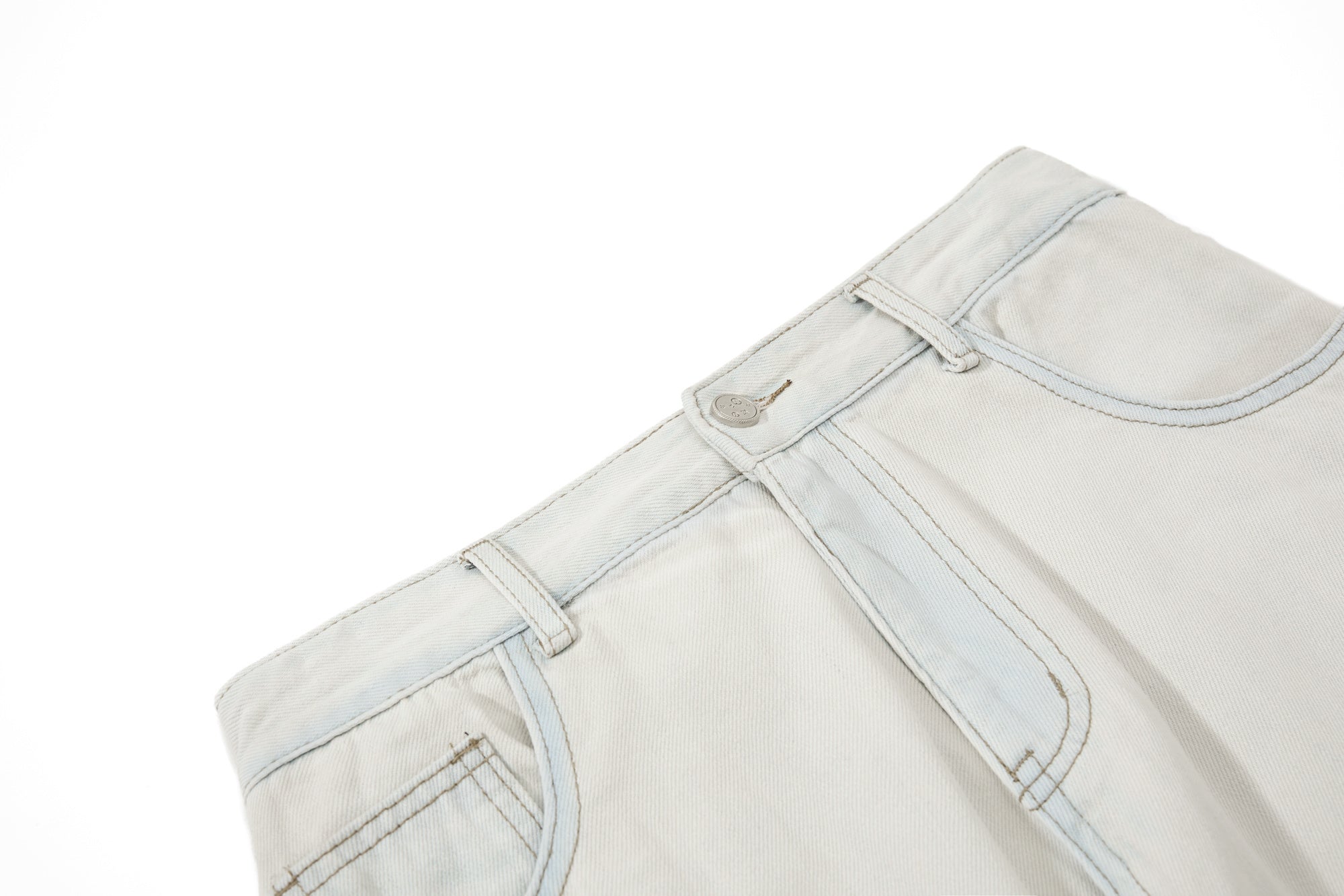 Unisex Embroidered Design with Tie Denim Jeans