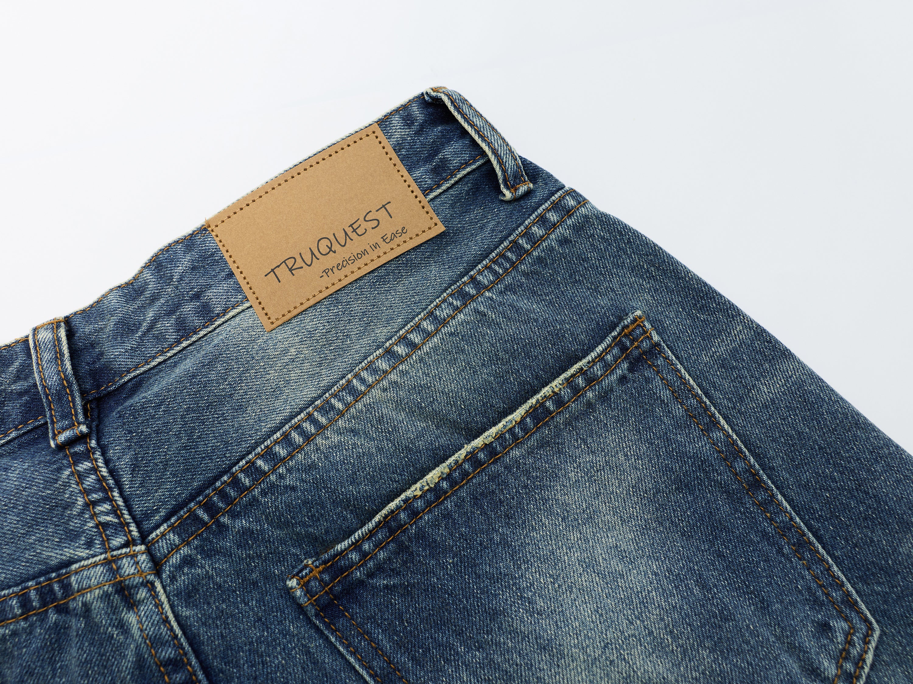 DONOTLOGO Oversized Vintage Wash Denim Jeans - Unisex Baggy Trousers with Distressed Whisker Effect - Edgy Streetwear Bottom with Wide Leg Silhouette & Raw Hem